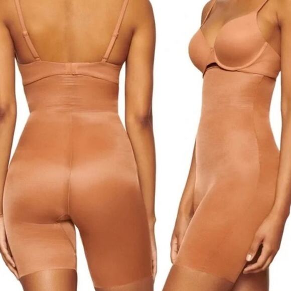 SKIMS Bronze Barely There Shape Wear Shorts Sz XXS NWOT - Picture 6 of 11